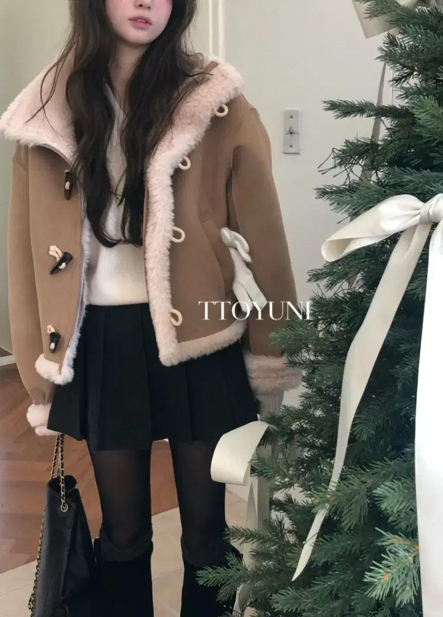 포레스트 크레마 더플 무스탕 forest 떠유니