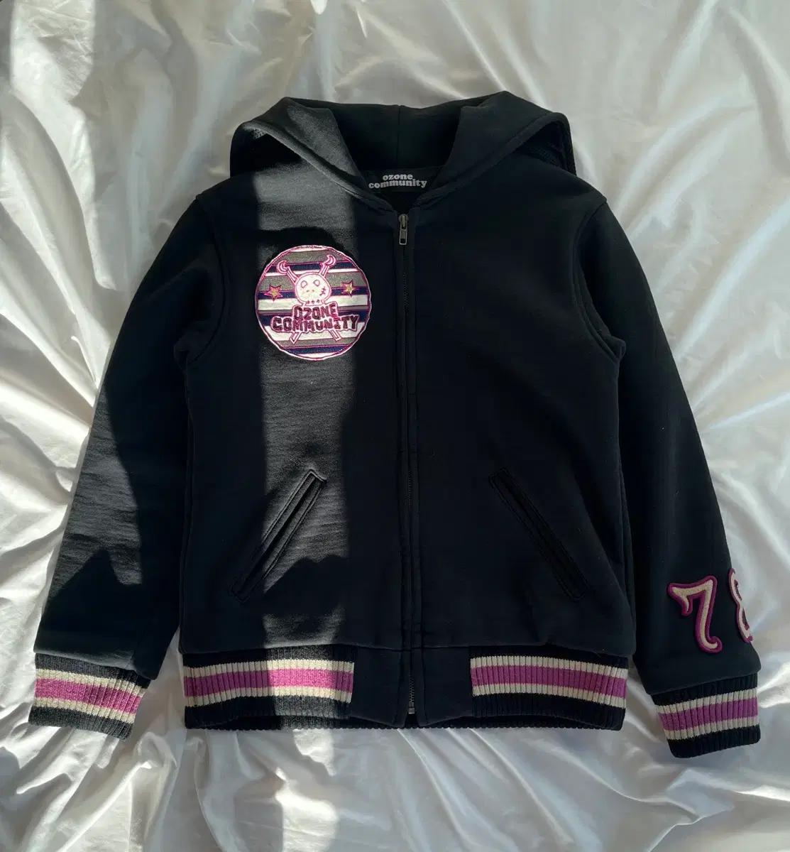 히스테릭 글래머 오존 커뮤니티 날개 자수 후드 자켓 집업 점퍼