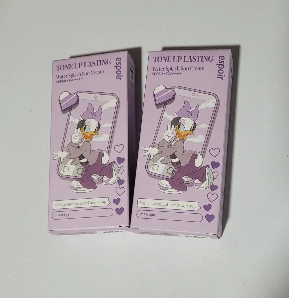 (미개봉/일괄시반택무료)에스쁘아 워터 스플래쉬 선크림 톤업 래스팅 디즈니