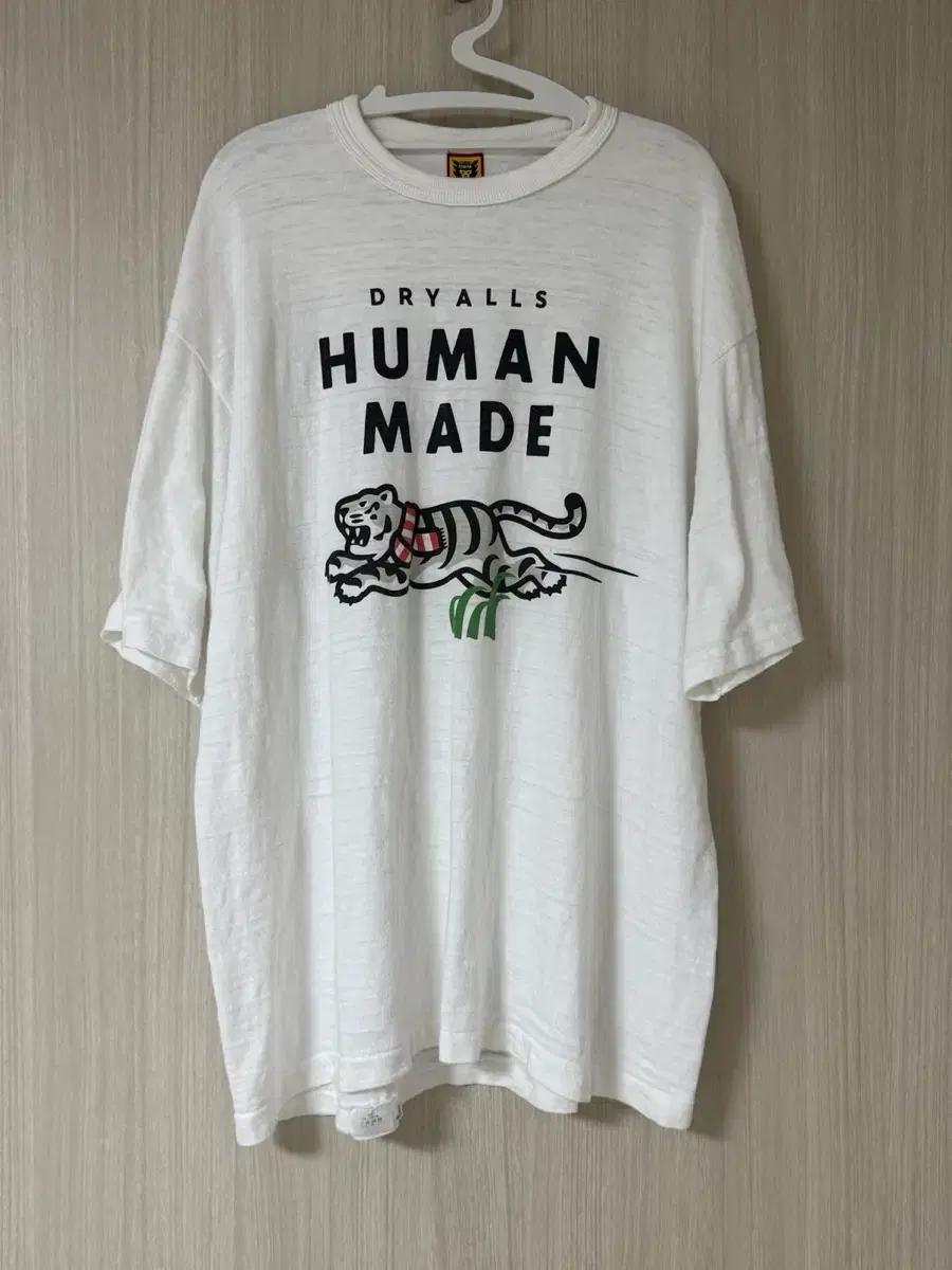 [XL] 휴먼메이드 화이트 타이거 티셔츠 화이트