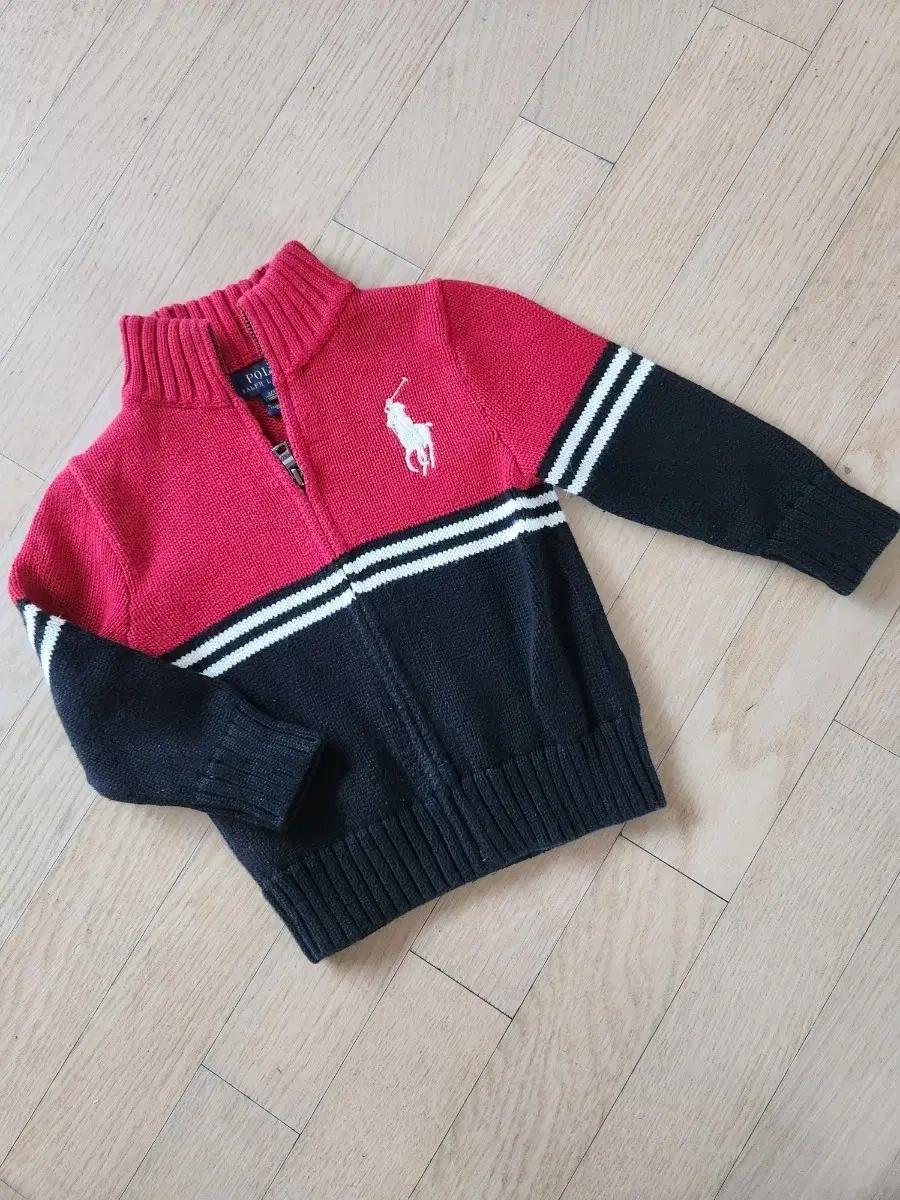 폴로 랄프로렌 키즈 집업 니트 3T 빅포니