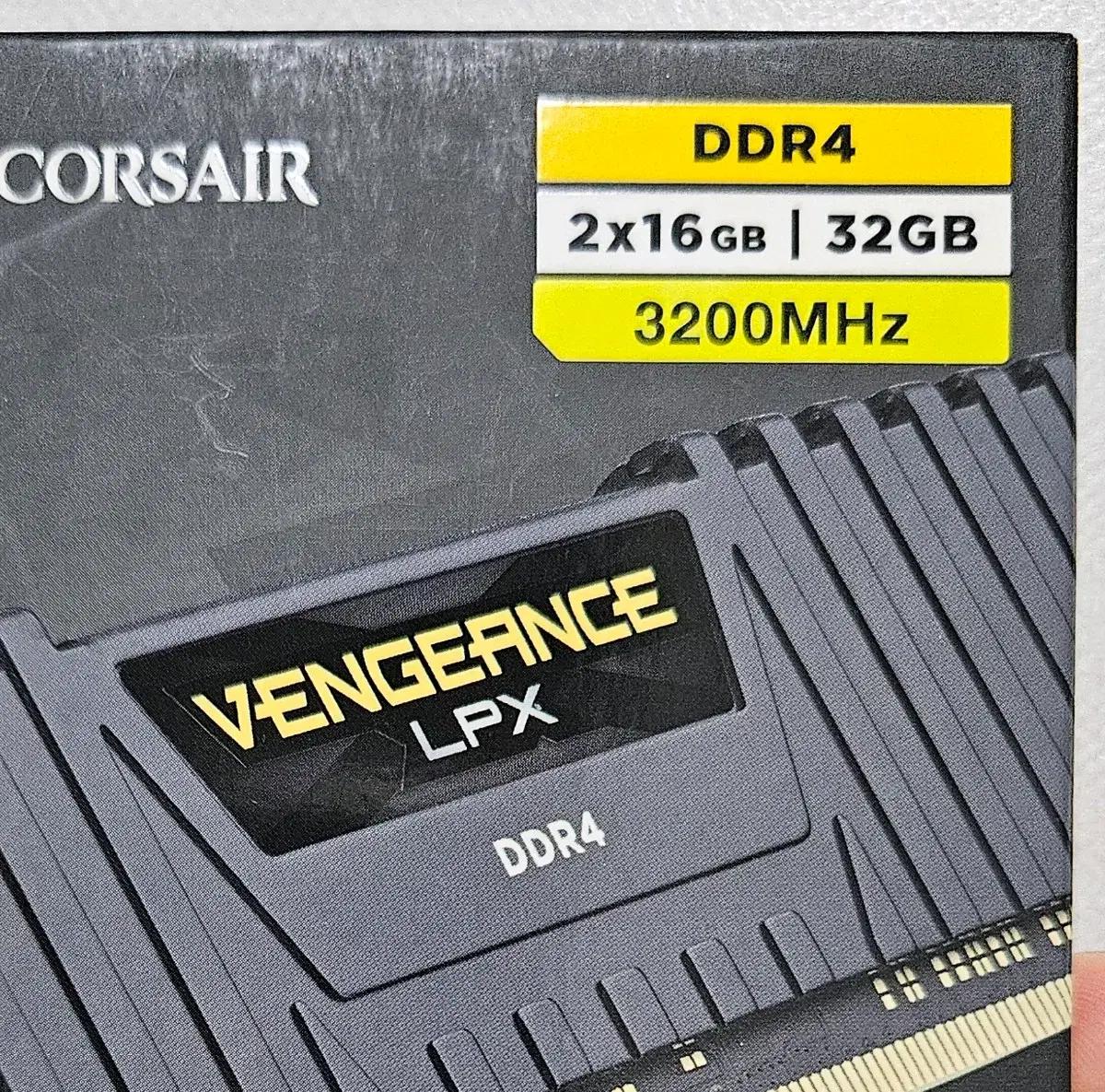 (총 32GB) 커세어 벤전스 lpx ddr4 3200 C16 삼성전자칩