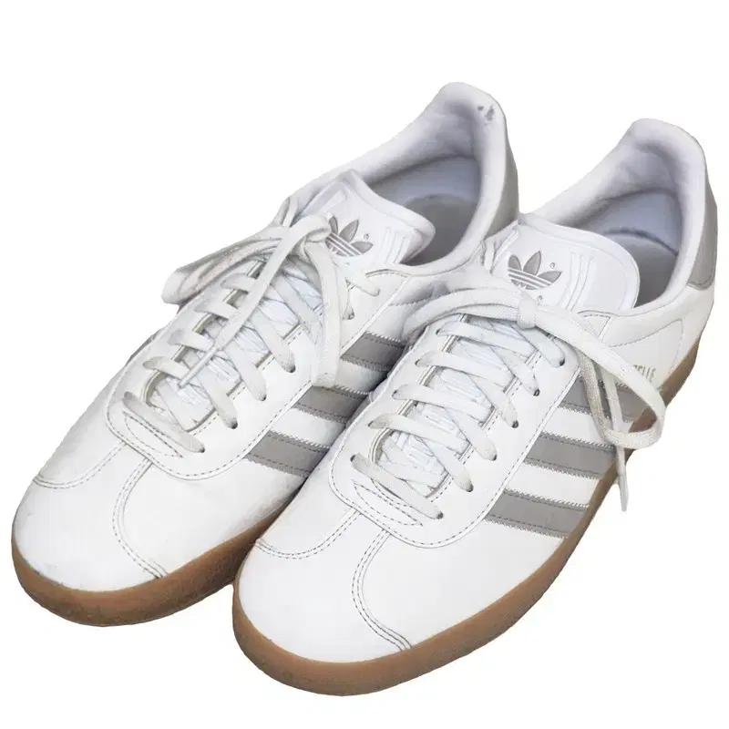 ADIDAS 가젤 화이트 그레이 260