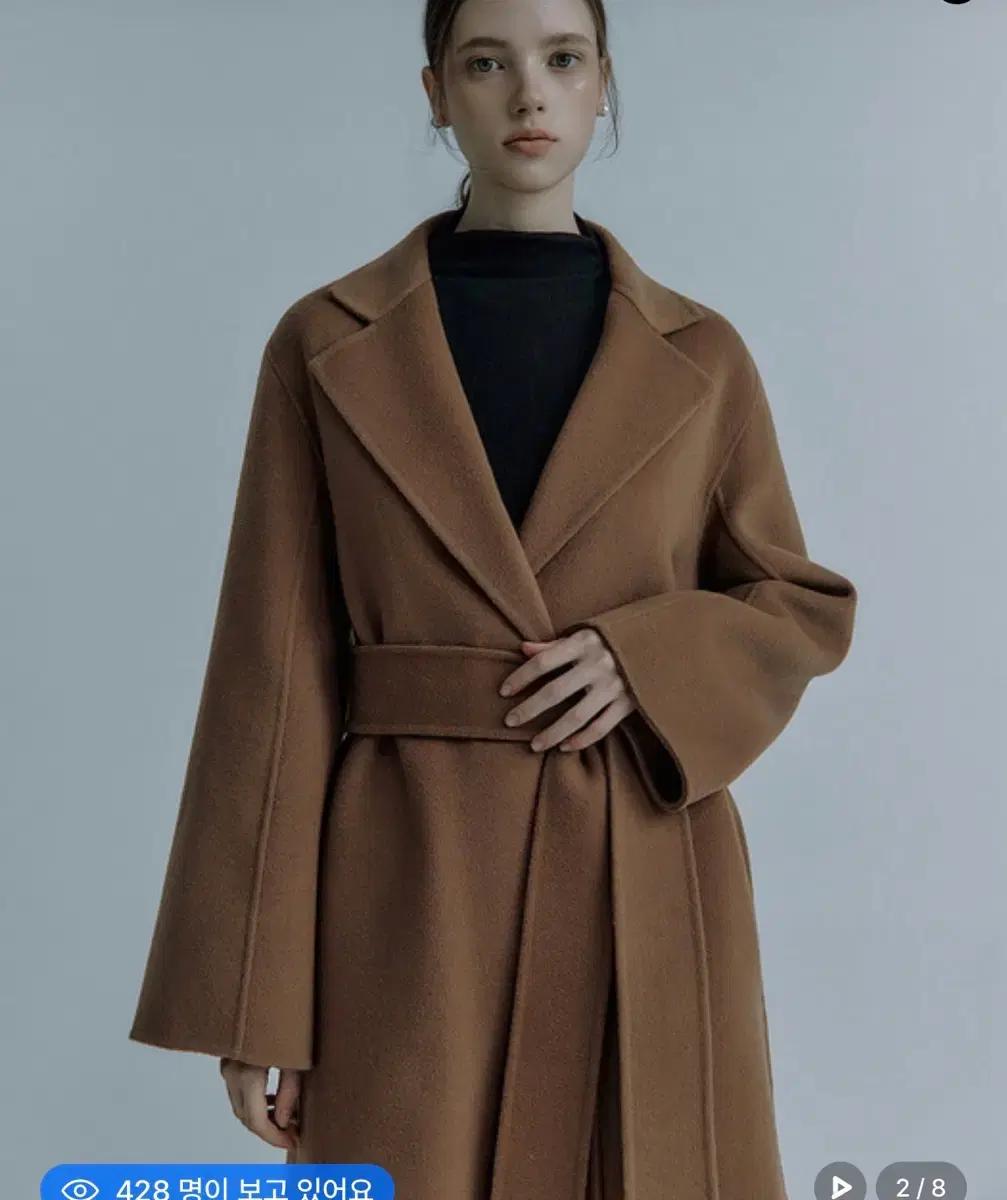 이바나헬싱키 캐시미어 코트 Mirabelle silk cashmere c