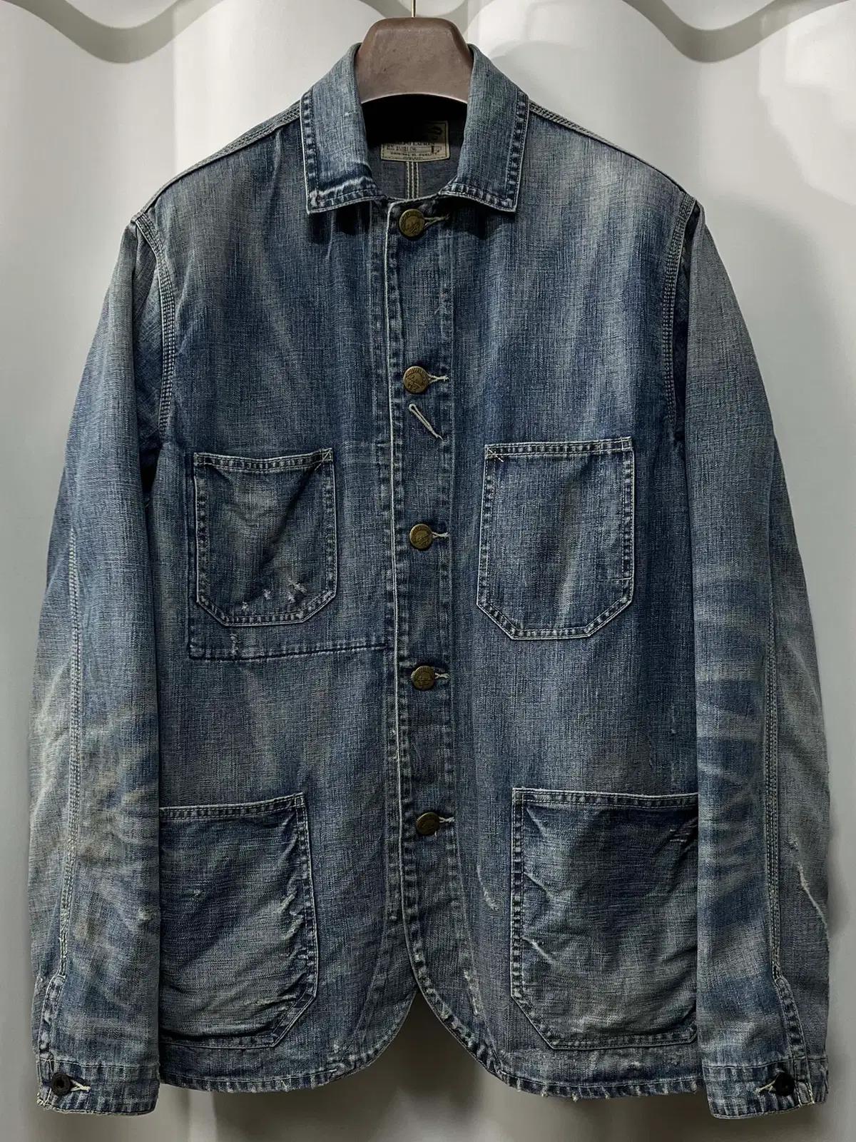 폴로 랄프로렌 오일클로즈 워시드 데님 초어 워크자켓