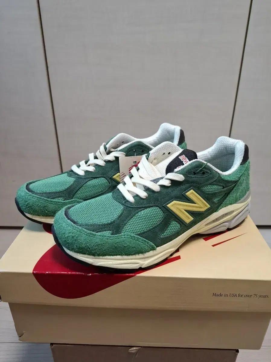 265 뉴발 990v3 켈리 그린 바시티 골드