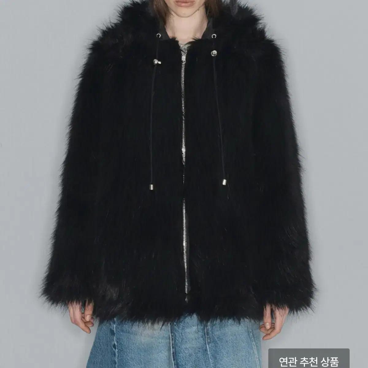 OPEN YY REVERSIBLE FAUX FUR HOOD JACKET