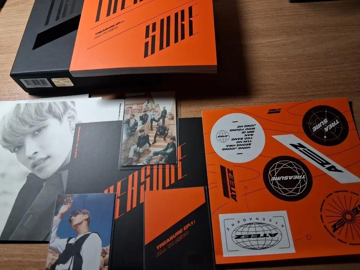 에이티즈 Treasure Ep.1 앨범 해적왕앨범 풀세트 우영포카