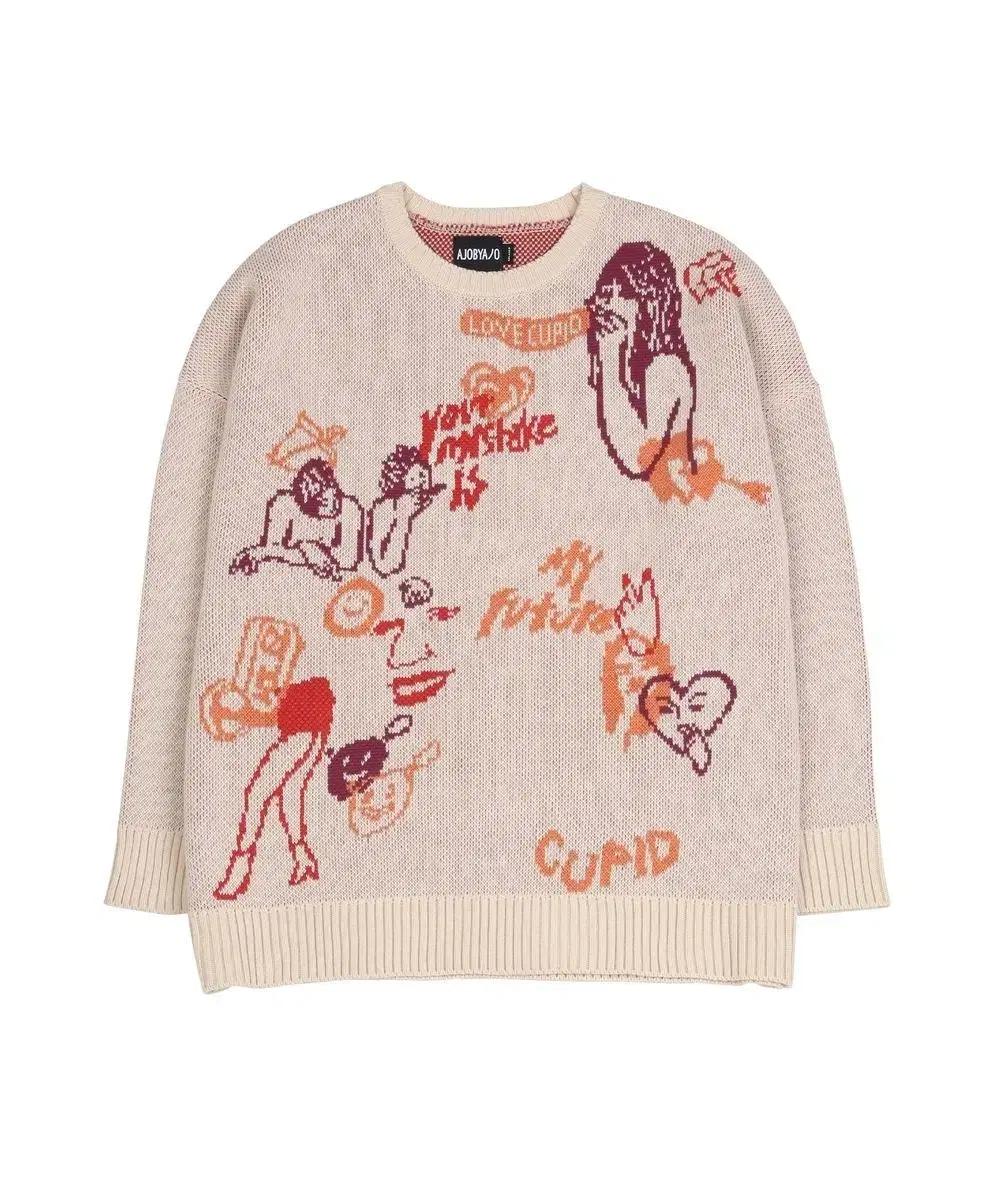 AJOBYAJO Oversized Itaewon Story Sweater