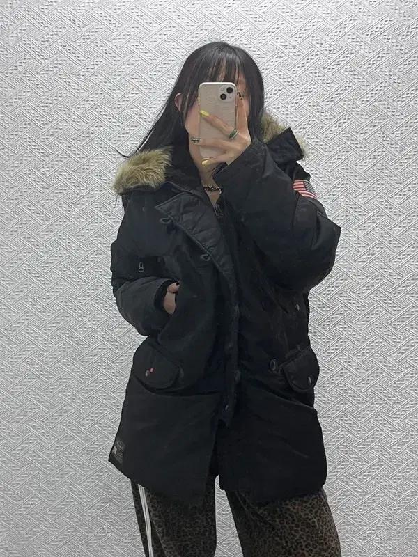 데님 앤 서플라이 랄프로렌 N3B 성조기 다운 패딩 M C07593