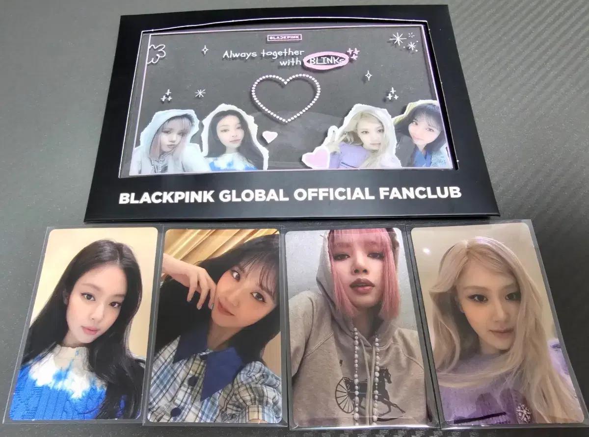 블랙핑크 얼리버드 특전 포토카드 + 포토 액자 세트 팝니다.