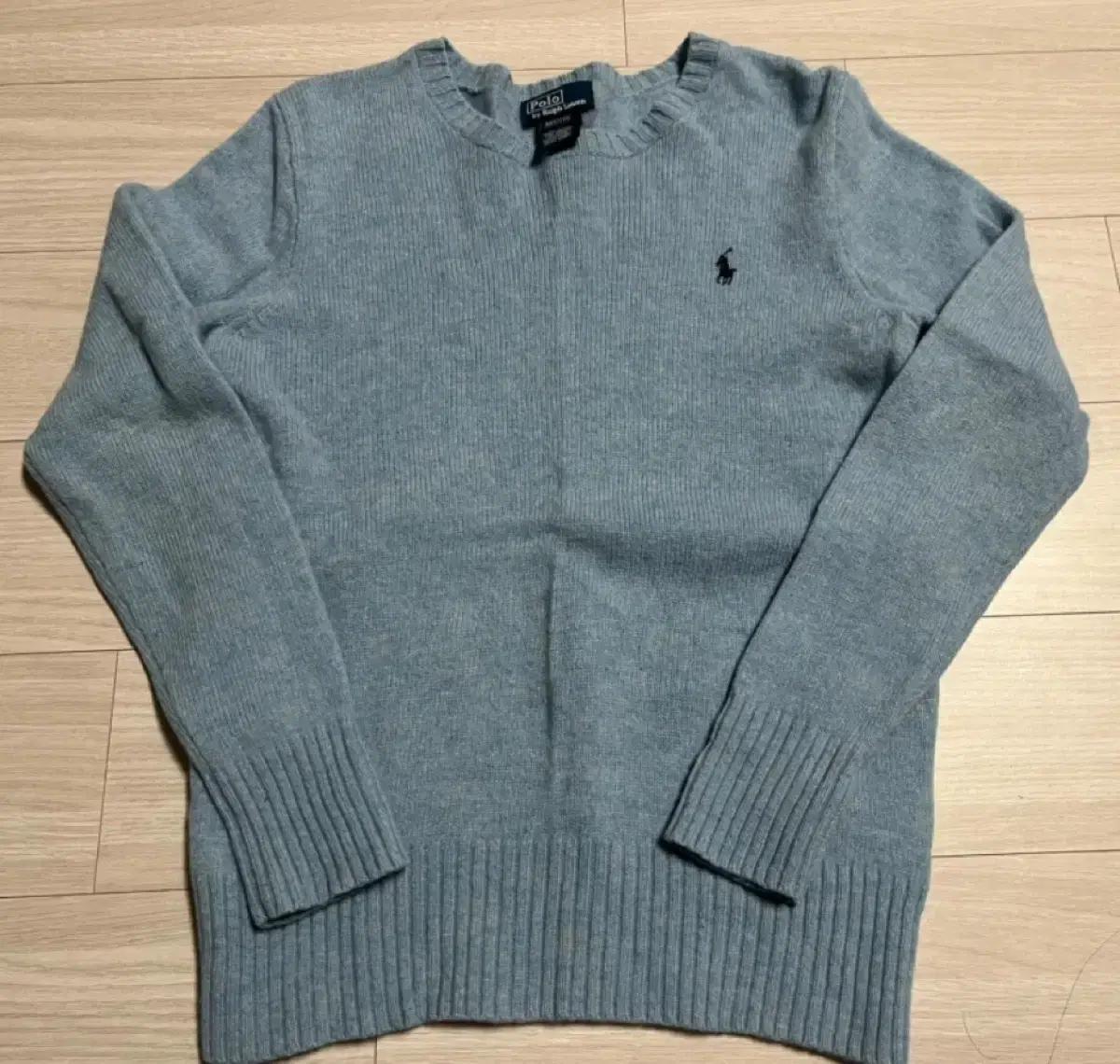 정품 국문택 폴로 랄프로렌 키즈 니트 M (12/14) 하늘색