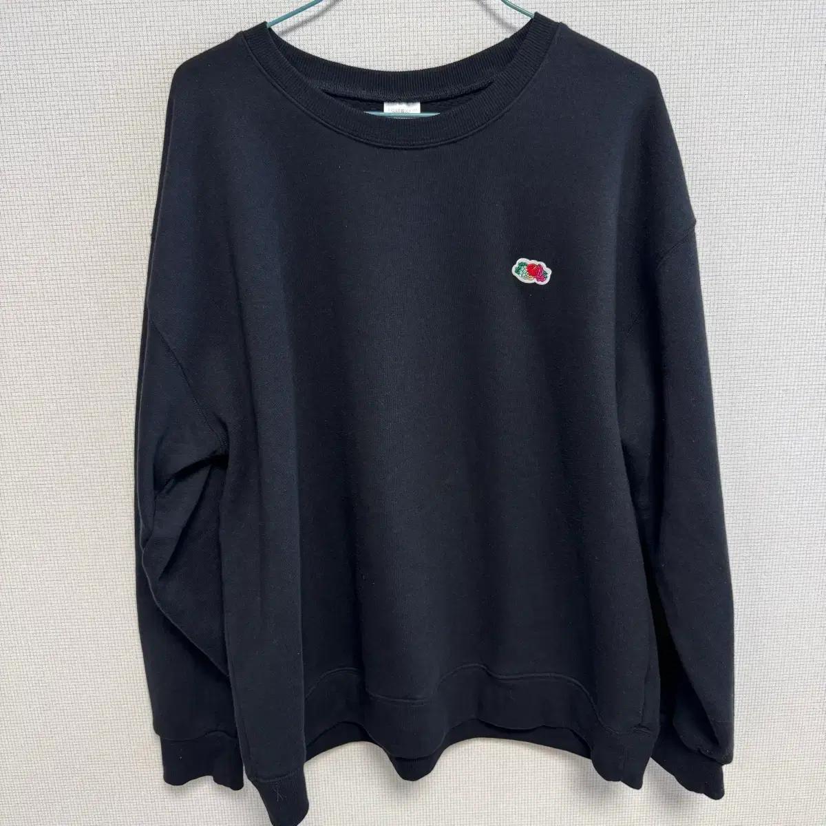 [209]프루트오브더룸 FRUIT OF THE LOOM 검정 맨투맨 L