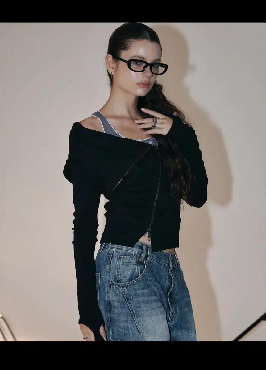 플리즈노팔로우 언발 후드집업