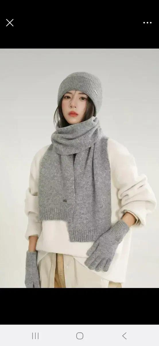 새상품 여성 목도리 터치장갑 모자 세트
