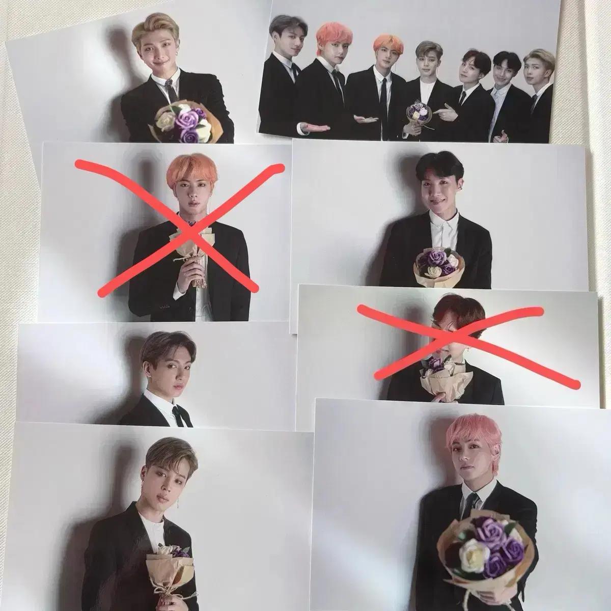방탄 아이돌 공방 포카 일괄 알엠 진 제이홉 뷔 지민 정국
