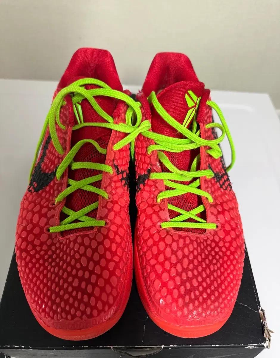 (코비 교환)나이키 코비6 프로트로 리버스 그린치 260 농구화