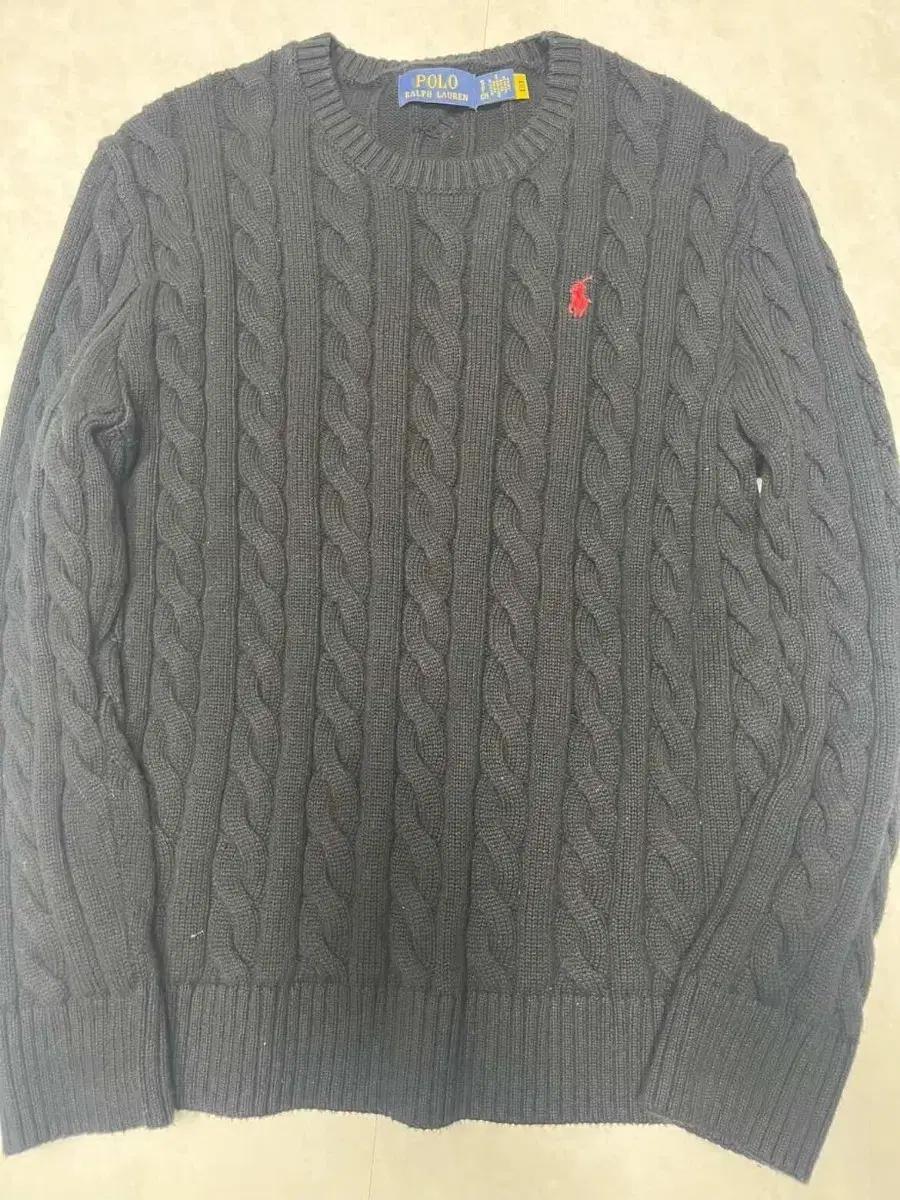 폴로 랄프로렌 케이블 니트 블랙