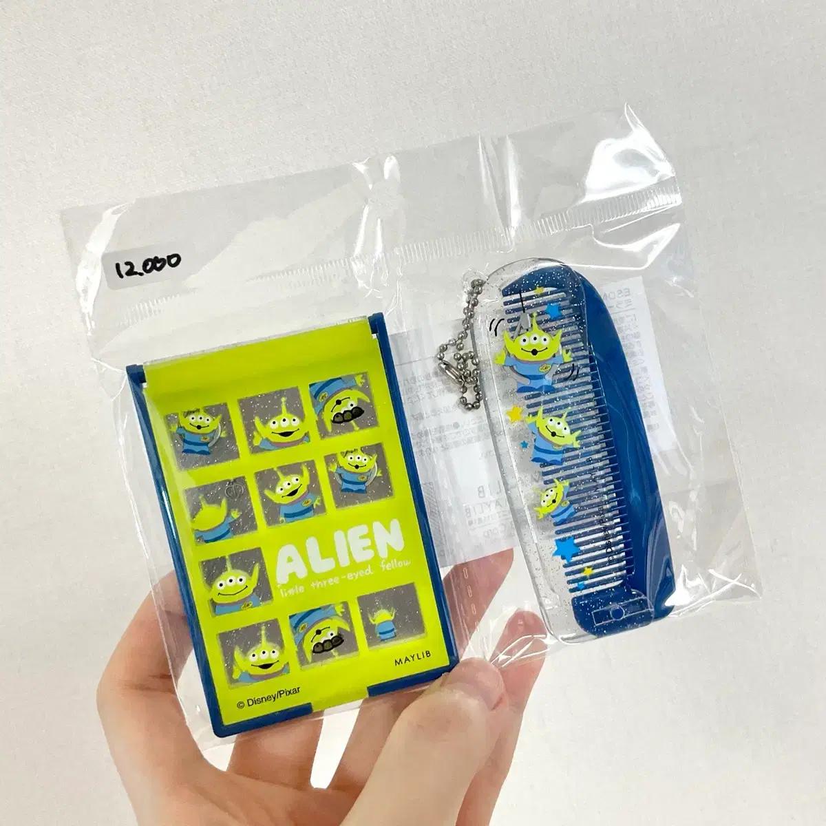 일본정품 토이스토리 알린 빗 거울 세트