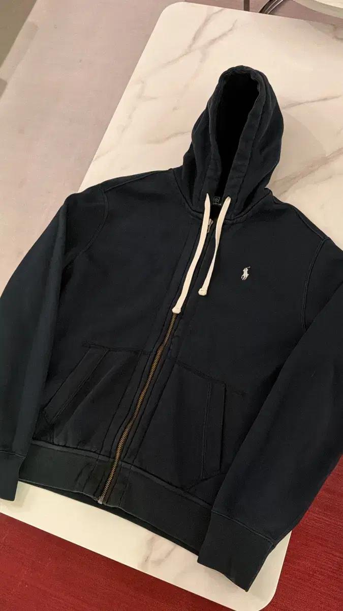 두산 폴로랄프로렌 검정색 후드집업 XL 105