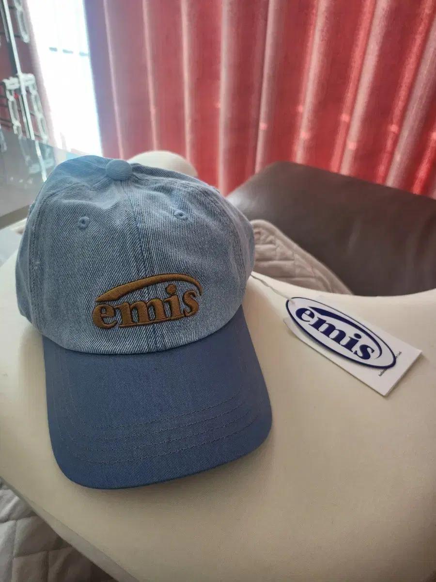emis 에미스 데님 볼캡 모자