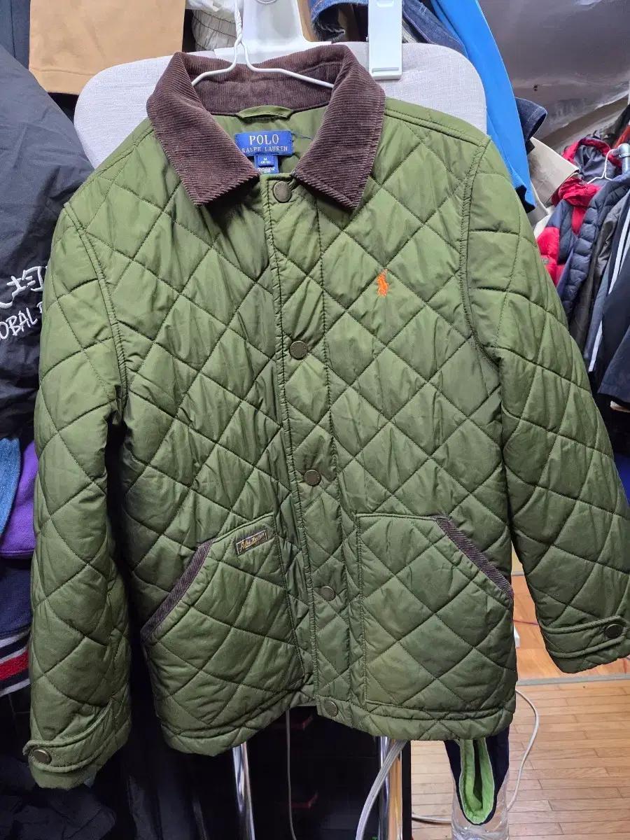 폴로 랄프로렌 퀼팅 자켓 올리브 그린