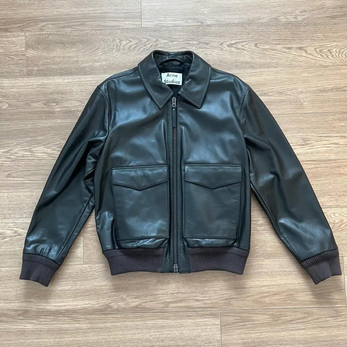Acne studios Lazlo 블랙 가죽자켓 52 사이즈