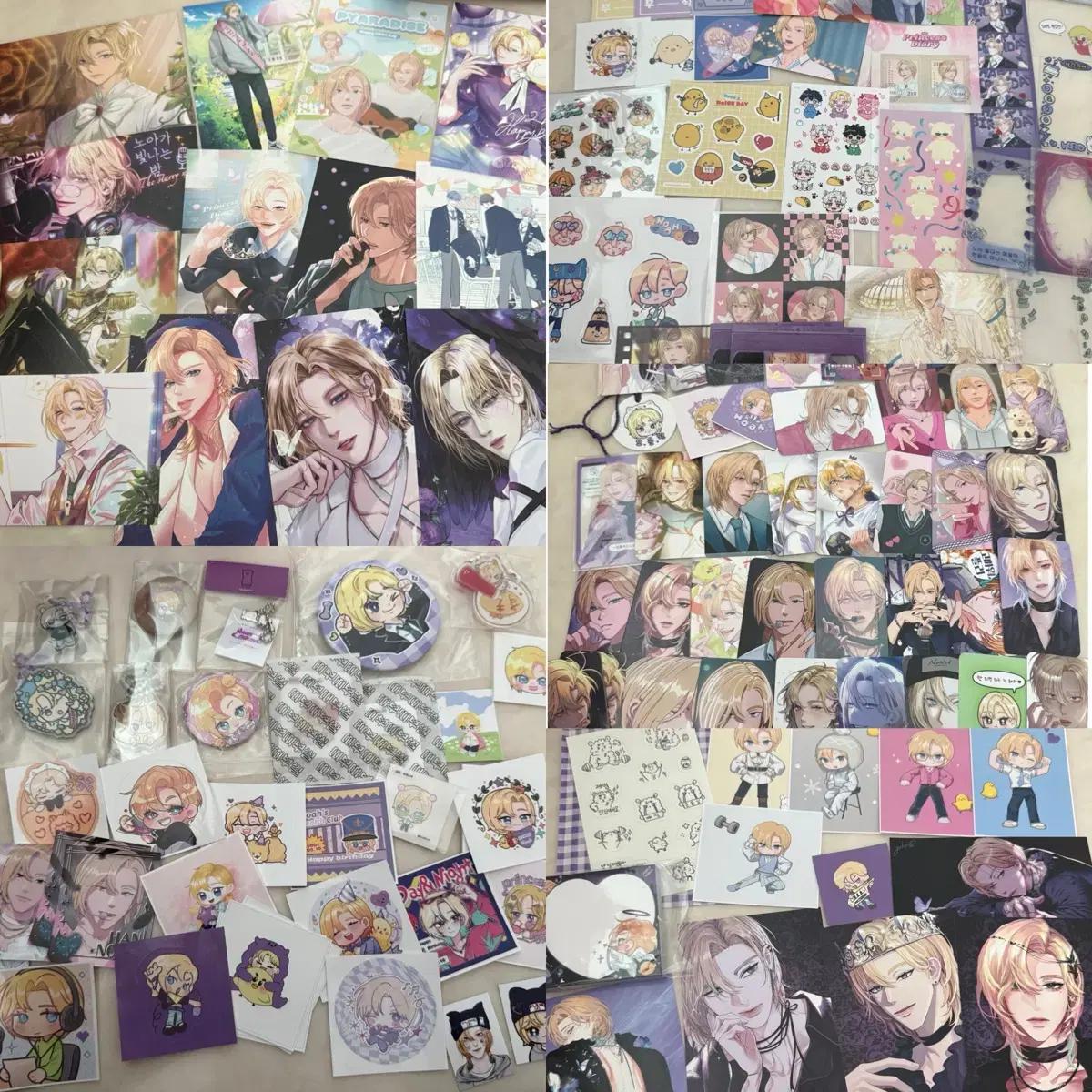 플레이브 노아 생일카페 생카 굿즈 엽서 키링 뱃지 포카 양도
