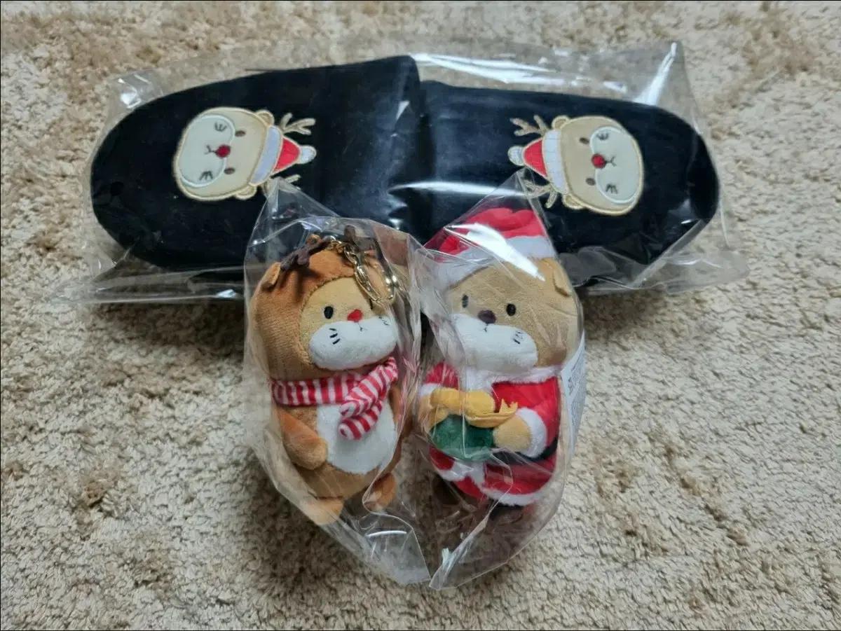 프리메라 산타 수달 키링 루돌프 수달 키링 프리메라 수달 슬리퍼 수달인형