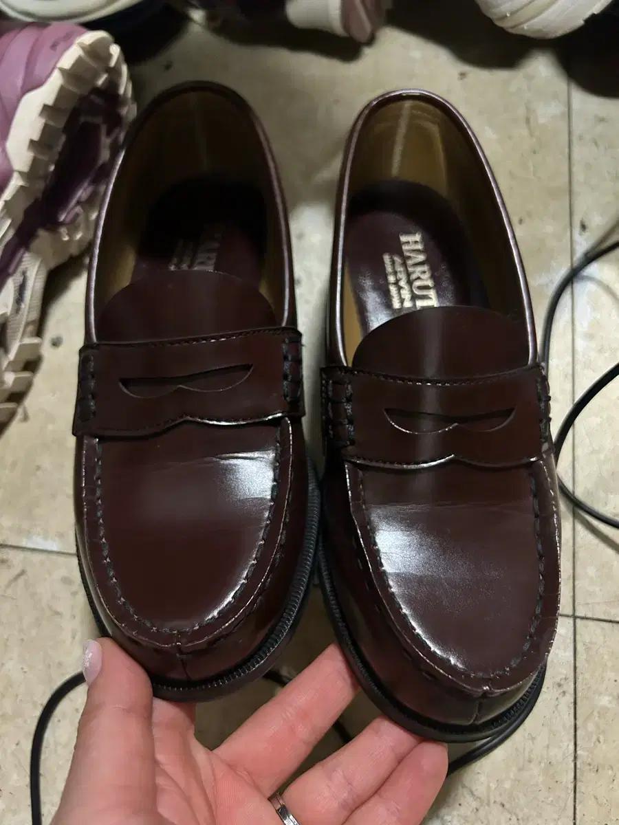 하루타 4514-BROWN 로퍼 230cm