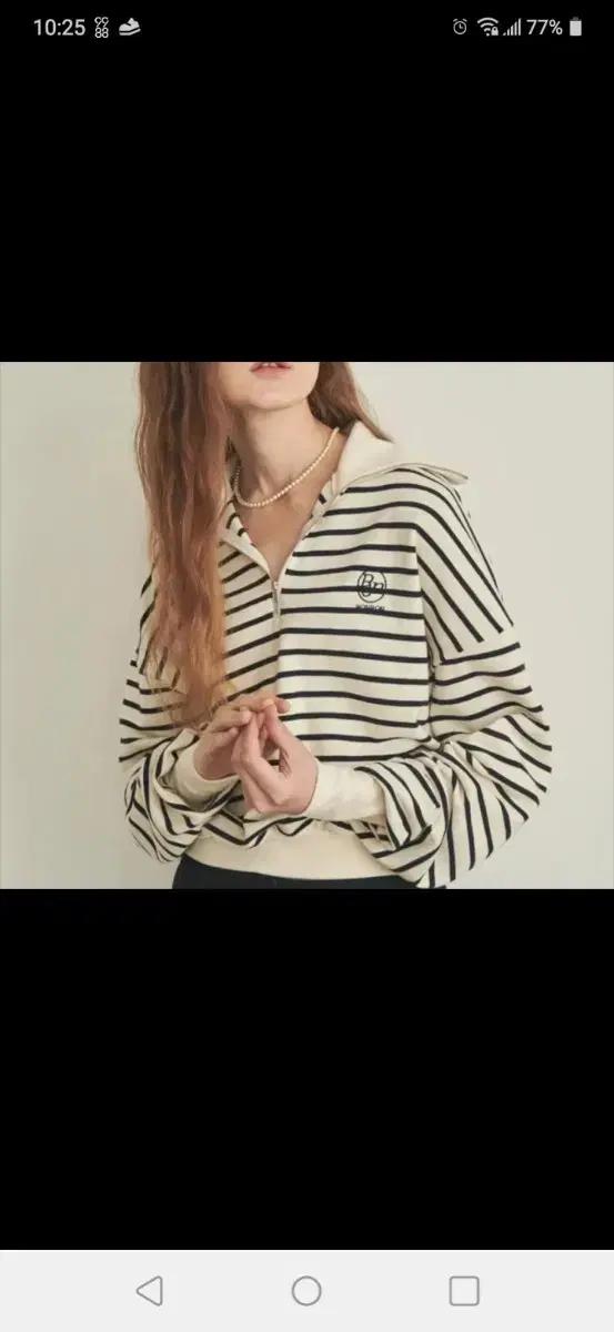 론론 ronron 하프집업 맨투맨