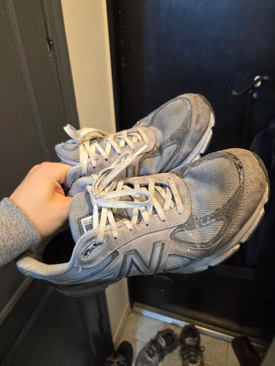 뉴발란스 990v4 그레이 280 사이즈