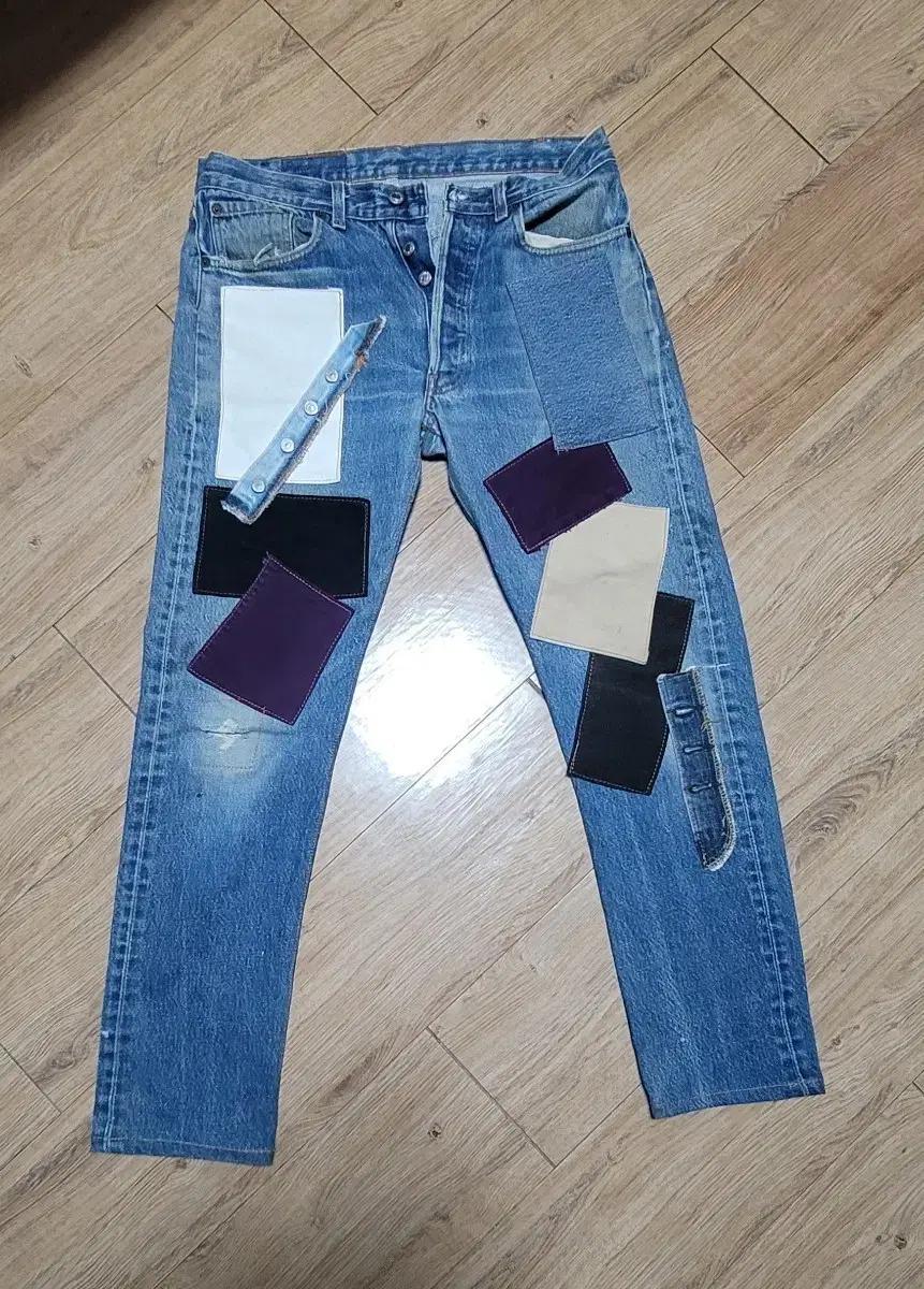 리바이스 levis 501 remake 리메이크 연청  31-32사이즈