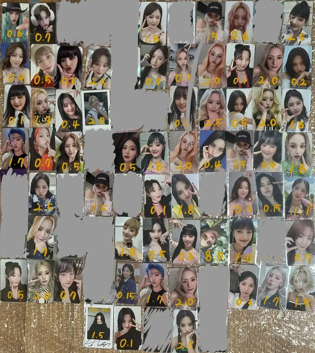 아이들 포카 미연 민니 소연 우기 슈화 엠디 콘서트 전시회 여자아이들