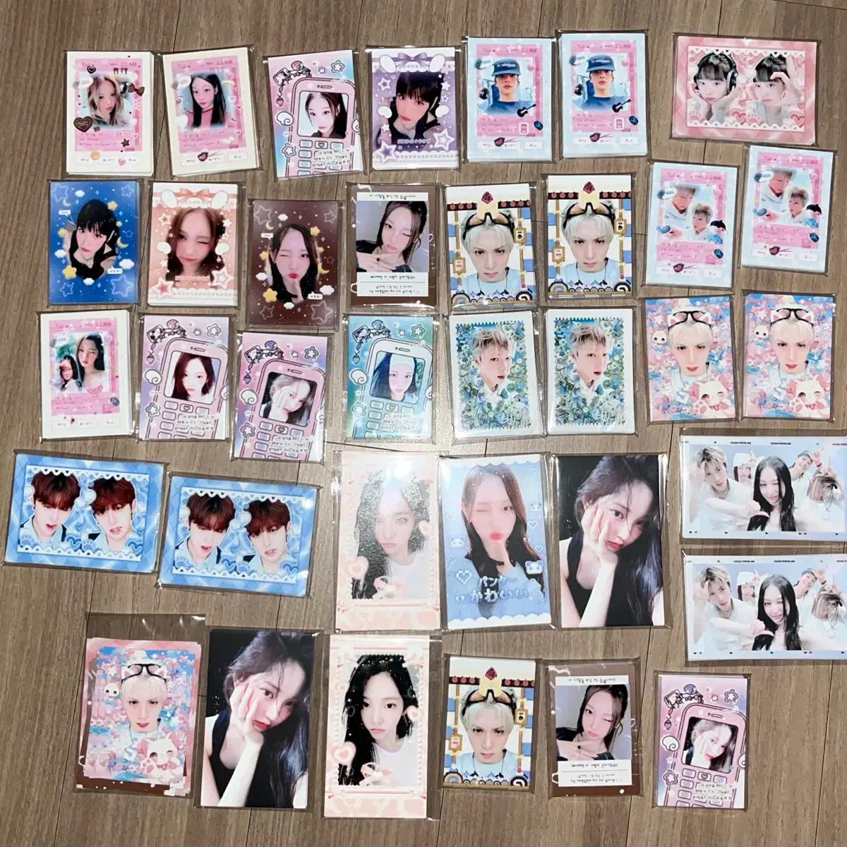 올데프 올데이 프로젝트 비공굿 포카 스티커 도무송 럭드 특전 앨범 미공포