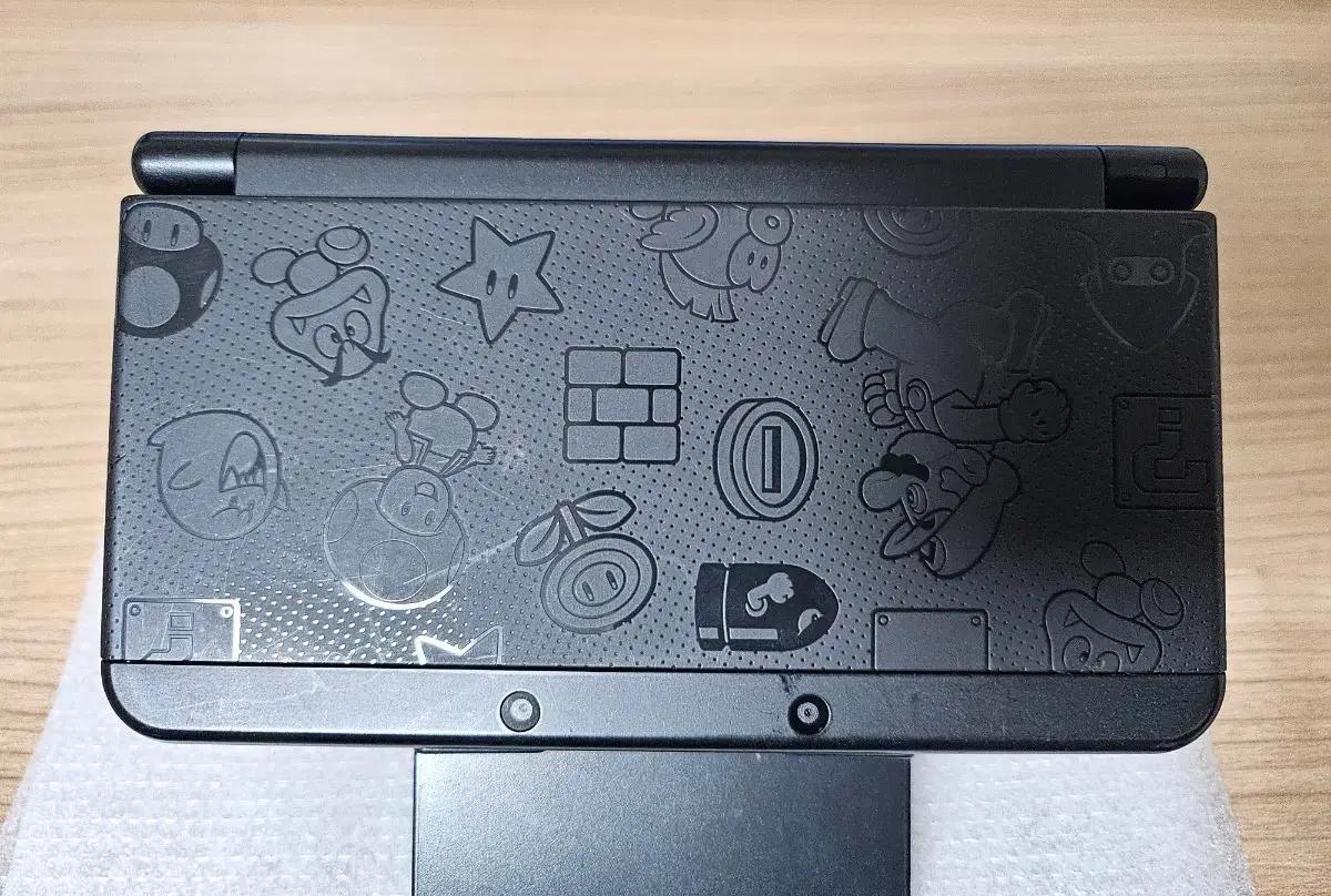 닌텐도 new 3ds 뉴작다수 블랙 마리오 음각 플레이트