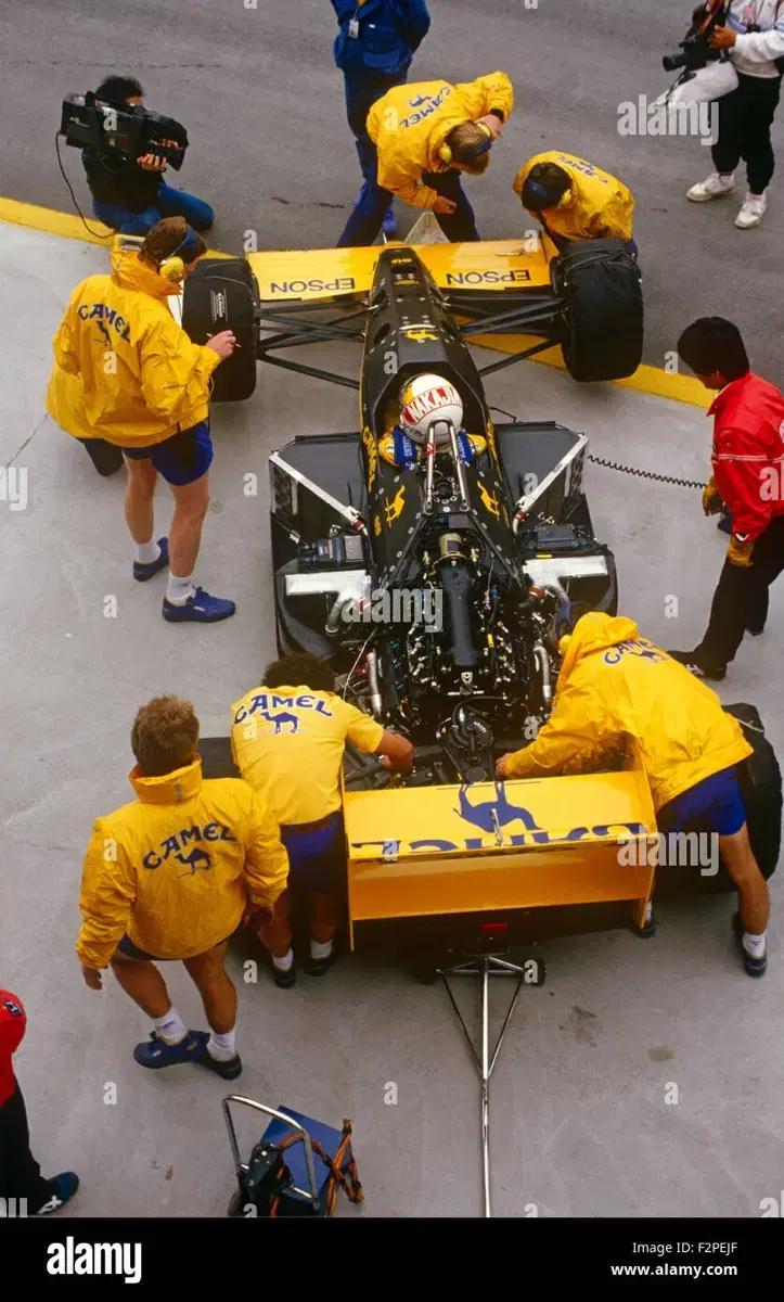 1989 F1 Camel Team Lotus Honda 레이싱 자켓 카멜