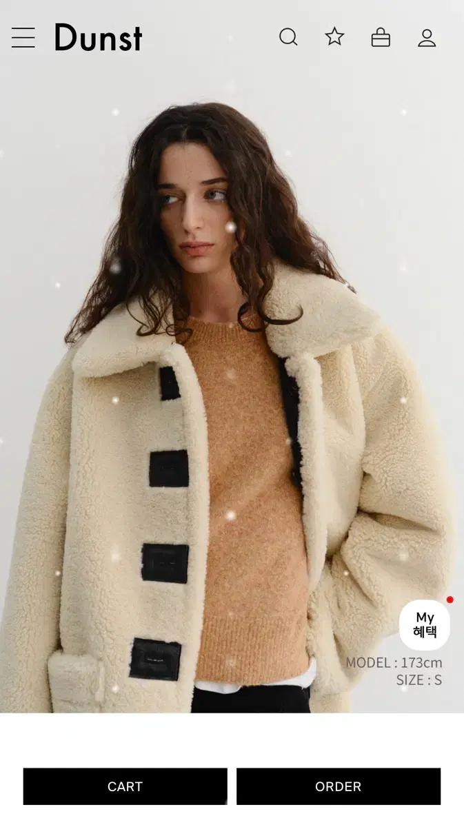 Dunst REVERSIBLE SHEARLING JACKET BLACK
