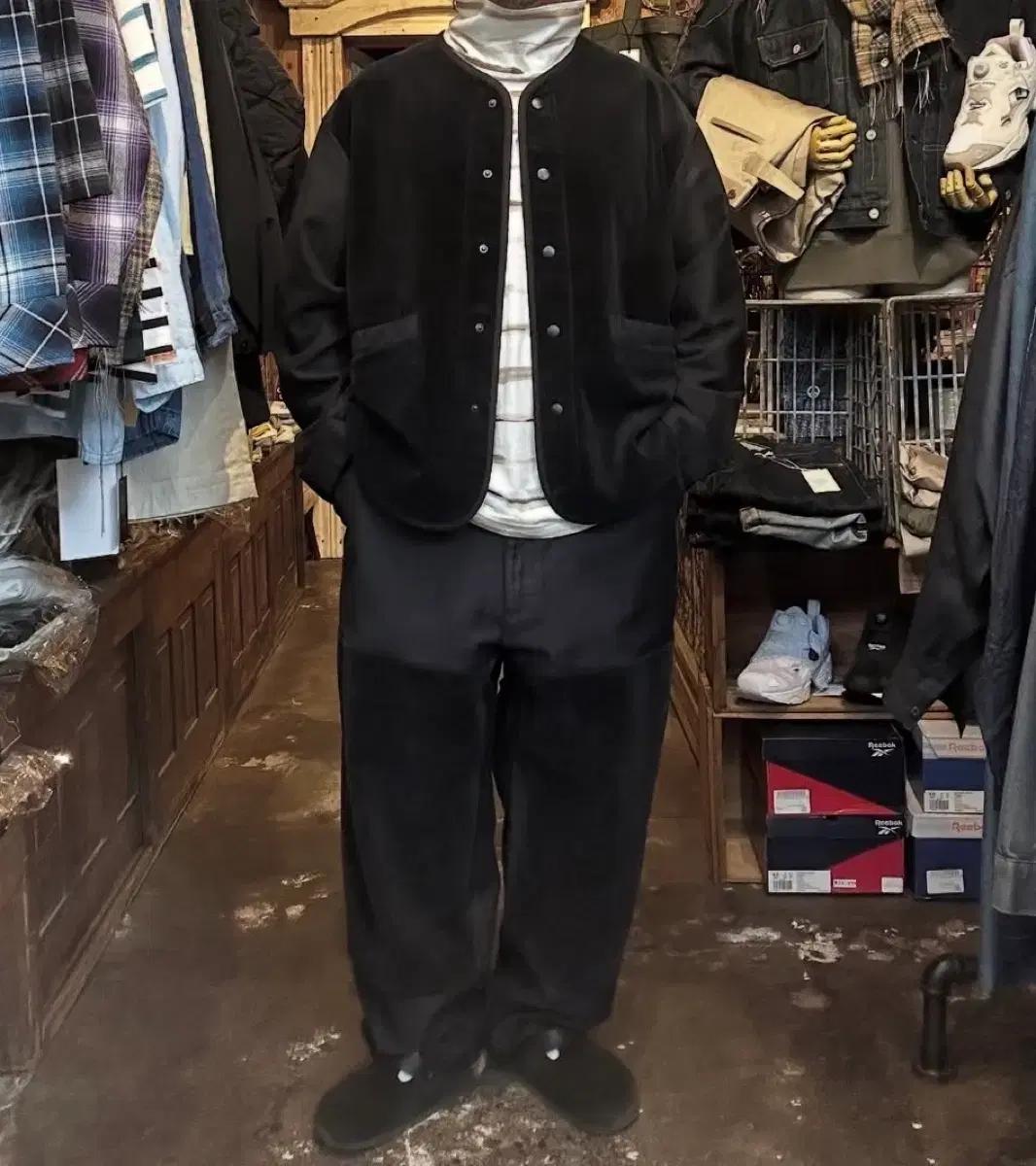 (4) 포터클래식 몰스킨 코듀로이 하이브리드 가디건