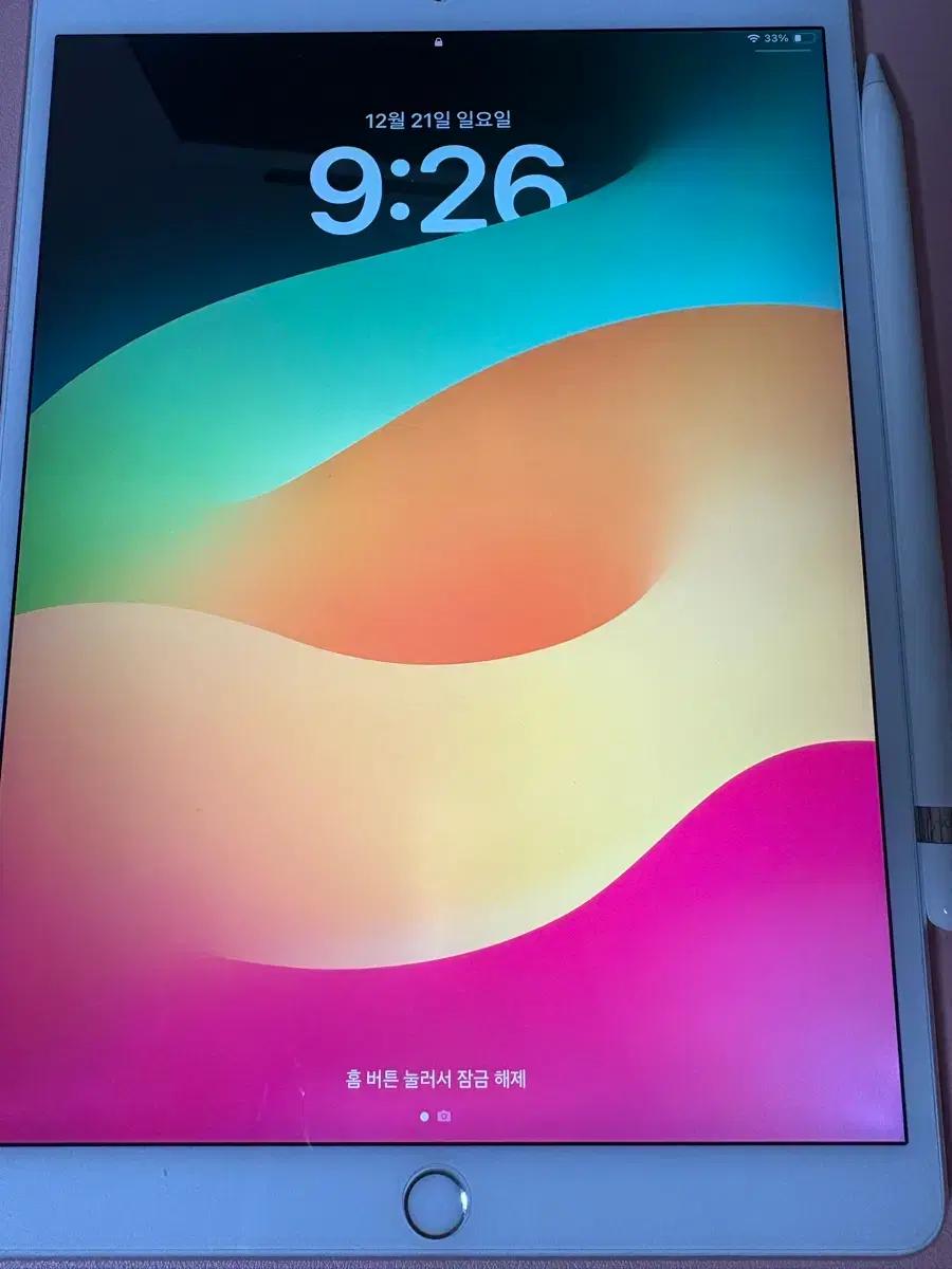 아이패드 프로 10.5 64기가 실버 + 애플펜슬