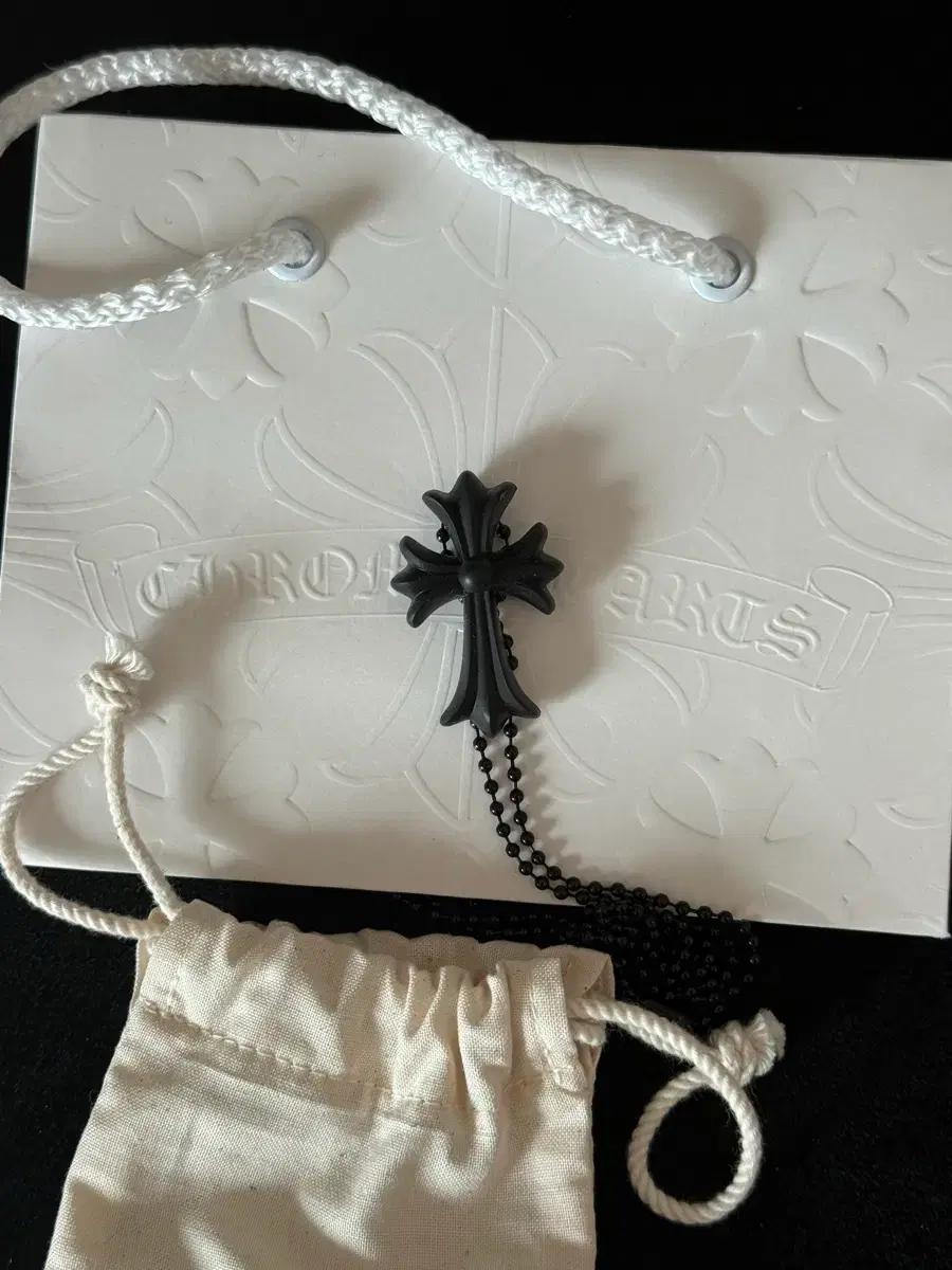 크롬하츠 목걸이 실리크롬 블랙 새제품