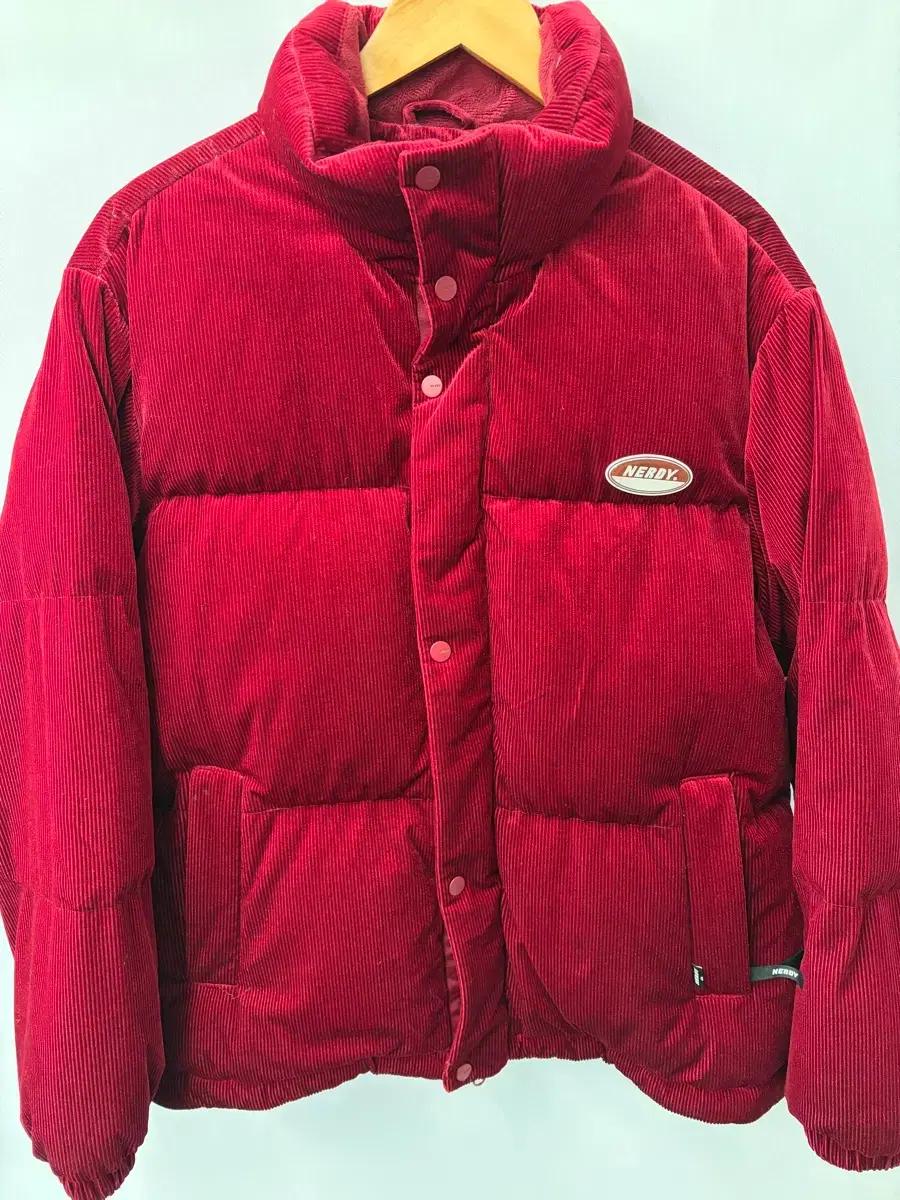 [M]널디 코듀로이 패딩 버건디