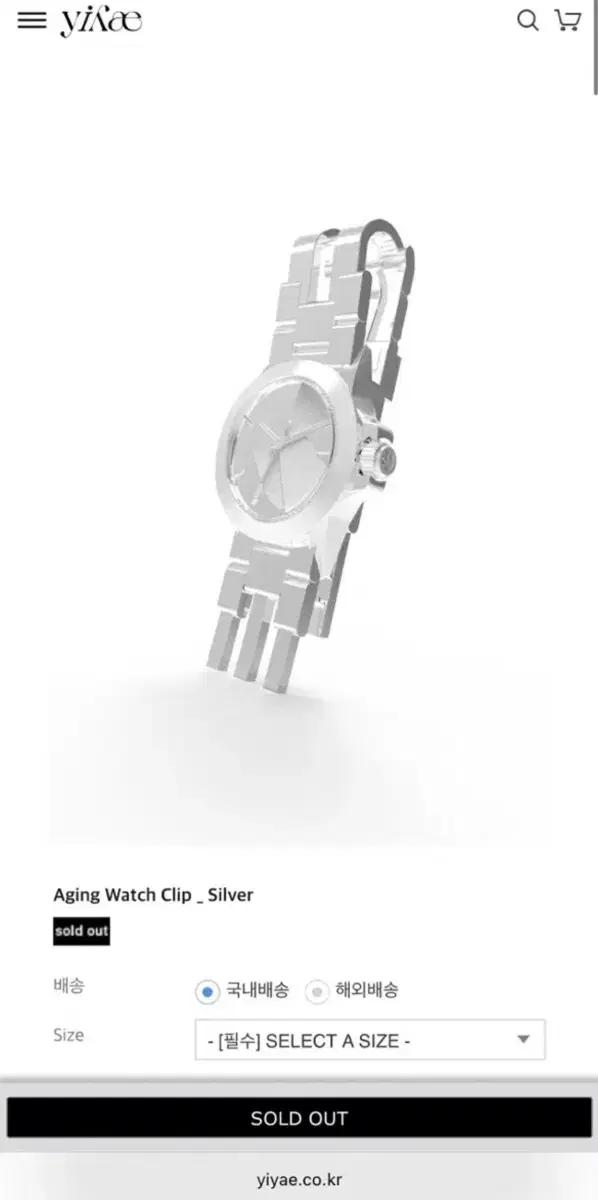 YIYAE aging watch clip 브로치 워치클립