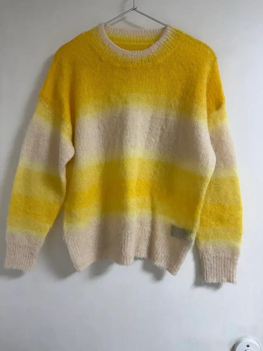 이자벨마랑 옐로우 그라데이션 드루셀 모헤어 스웨터 34