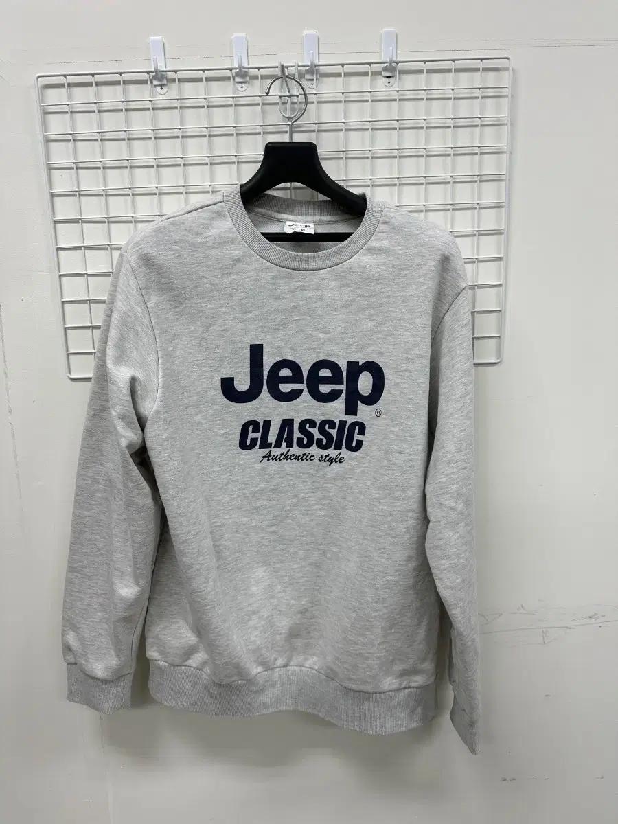 Jeep 지프 클래식 맨투맨 티셔츠 그레이(XL)
