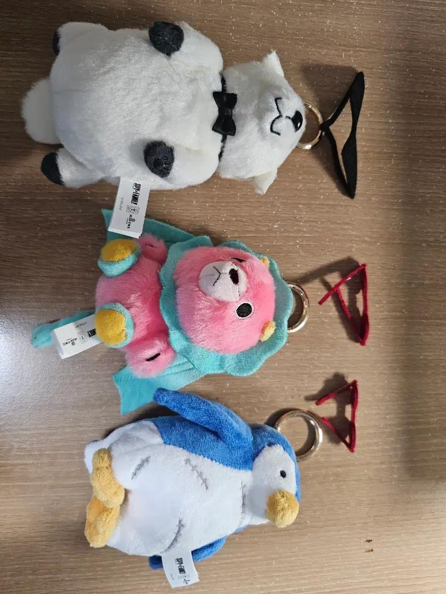 (개봉품 미사용) 스파이패밀리 아냐 인형 키링 3종 세트