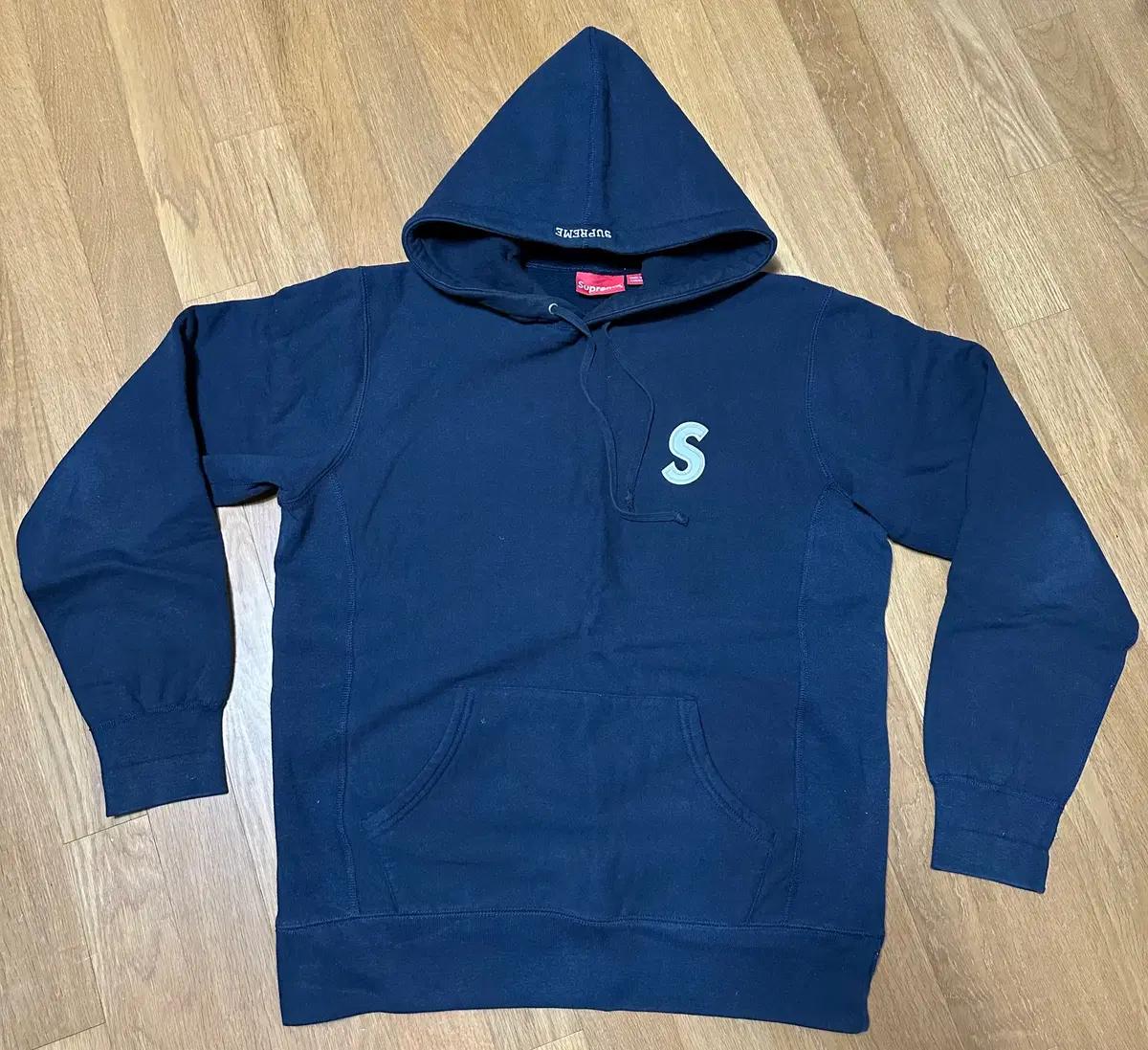 supreme 슈프림 16SS 3M 리플렉티브 S로고 후디 네이비 L