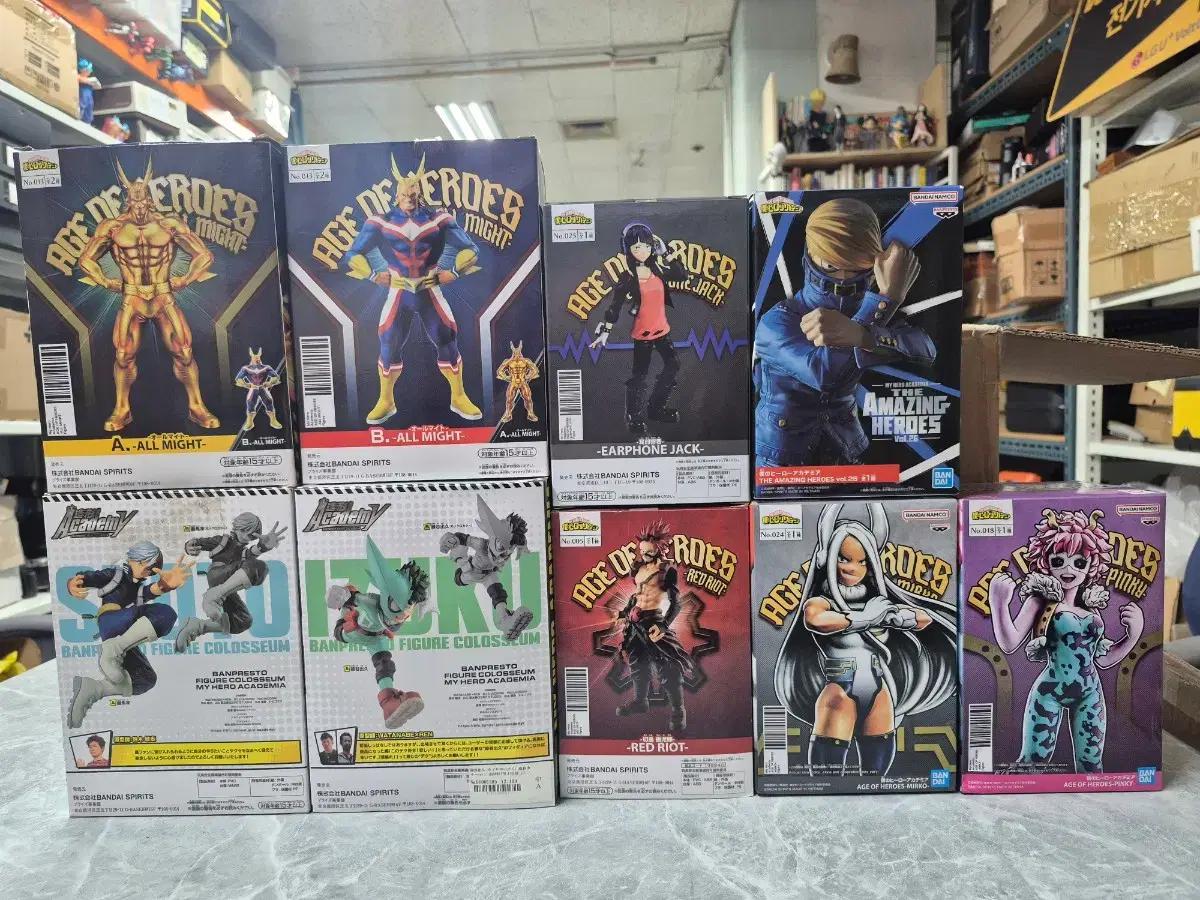 나의 히어로 아카데미아 일본내수용 정품 올마이트 피규어 등
