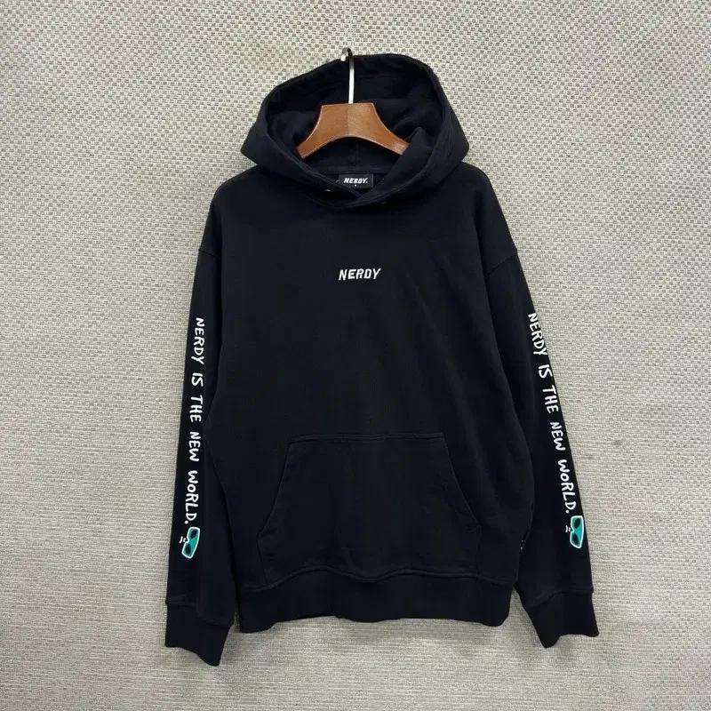 널디 자수로고 사이드프린팅 후드티 S M07700