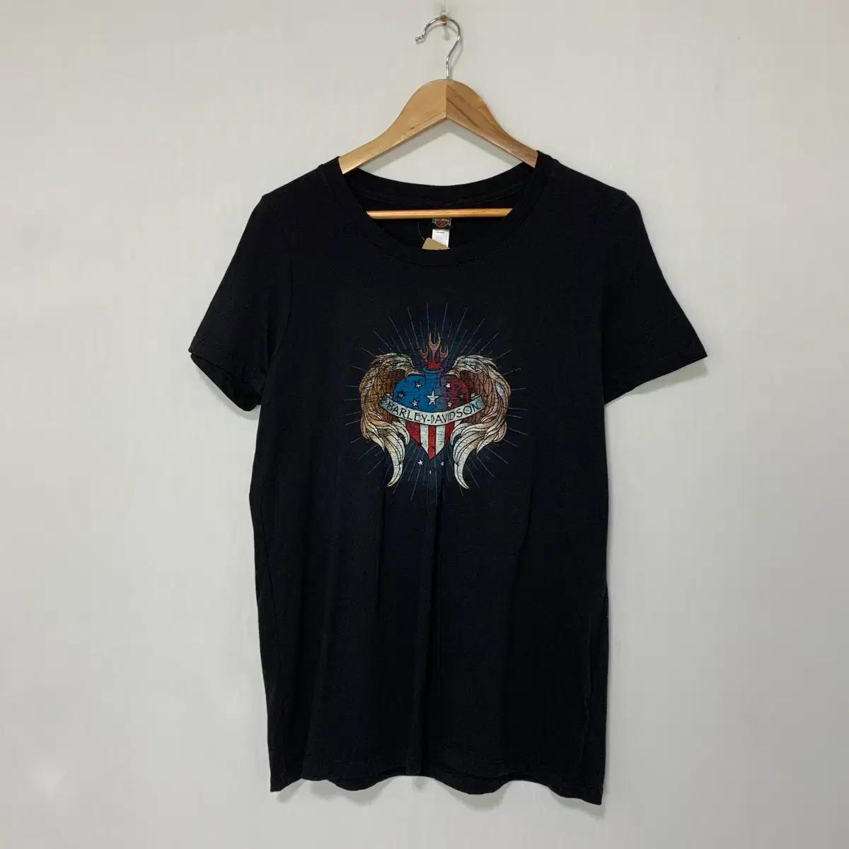 할리 데이비슨 빈티지 프린팅 반팔 티셔츠 XL 남녀공용